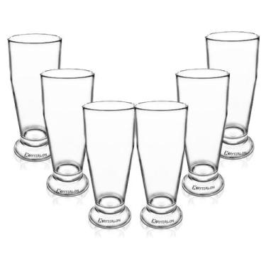 Imagem de Kit 6 Copos Tulipa Acrílico Transparente - Krystalon