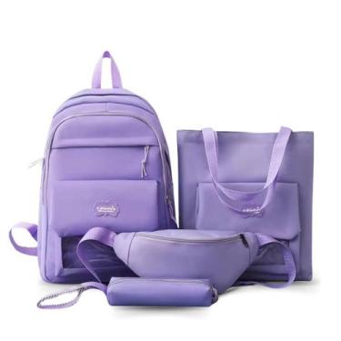 Imagem de Kit 4 Mochila Grande, Bolsa, Pochete E Estojo Liquidação Top - Alwy, V