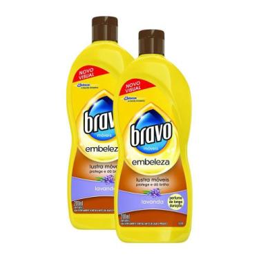 Imagem de Kit 2 Lustra-Móveis Bravo Lavanda Embeleza 200ml