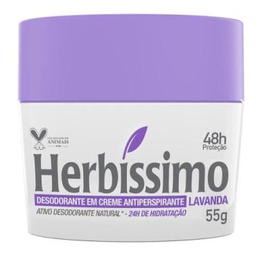 Imagem de Desodorante Creme Antitranspirante Lavanda Herbíssimo 55G