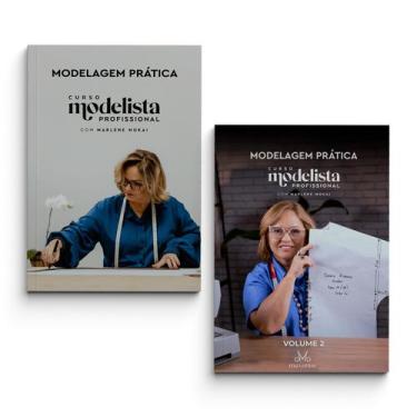 Imagem de Kit 2 Apostilas Modelagem Curso Modelista Profissional Volume 01 e 02 