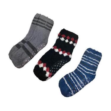 Imagem de Kit 3 Meias Felpudas Masculinas M07 Sortida - SE-CHI, U (40/45), Sorti