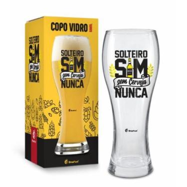 Imagem de Copo Joinville Cerveja Chopp Solteiro Sim Sem Cerveja Nunca Grande 680