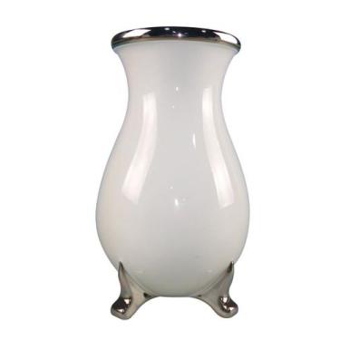 Imagem de Vaso de Cerâmica Floreiro Branco para Plantas Decoração 22cm - Zona Li
