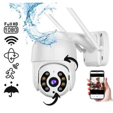 Imagem de Câmera Segurança Ip Rotativa Externa Dome Prova Água Hd 1080 Yoosee - 