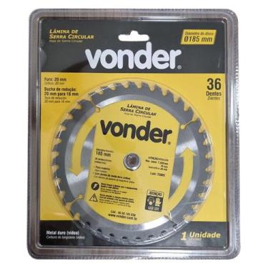 Imagem de Lamina Serra Circular Widea  7.1/4 X20mm  36 D  46.50.185.036 Vonder