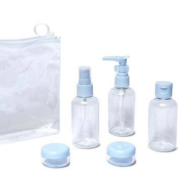 Imagem de Kit Frascos Multi-Organizador Para Mala e Frasqueira 5 peças - Qualis,