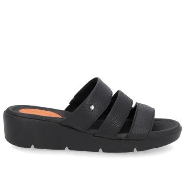 Imagem de Tamanco usaflex couro ref al4302, 35, Preto