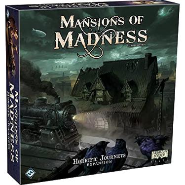 Imagem de Mansions of Madness Horrific Journeys Board Game Expansion | Horror, Mystery for Teens and Adults | Ages 14+ | 1-5 Players | Average Playtime 2-3 Hours | Made by Fantasy Flight Games