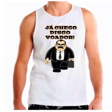 Imagem de Regata masculina turma chaves camiseta Senhor barriga - Dogs, Branco, 