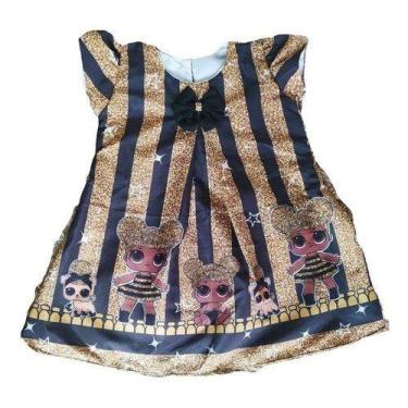 Imagem de Vestido Temático Lol Queen Bee Trapézio - Pequenos Encantos Baby, Pret