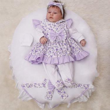 Imagem de Saída de Maternidade para Bebê Menina  Ísis 05 Peças - Pandora Baby En