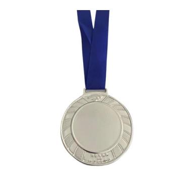 Imagem de Kit 15 Medalhas Centro Liso Personalizar Ouro Prata Bz 5CM - CRESPAR, 