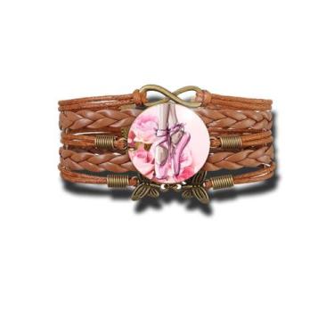 Imagem de Pulseira Feminina Balé e Rosas Ajustável - RECANTO ASTRAL