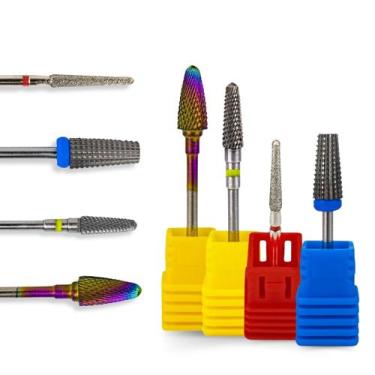 Imagem de Kit 4 Brocas Tungstênio Umbrella M, Bullet ST, Flame F-720, Umbrella X