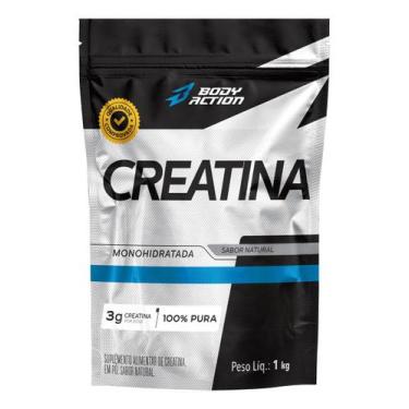Imagem de Creatina Monohidratada 1kg - 100% Pura - Bodyaction, Sem sabor