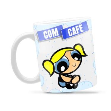 Imagem de Caneca Lindinha Com Café Divertida Porcelana Xícara 325ml + Caixa Pres