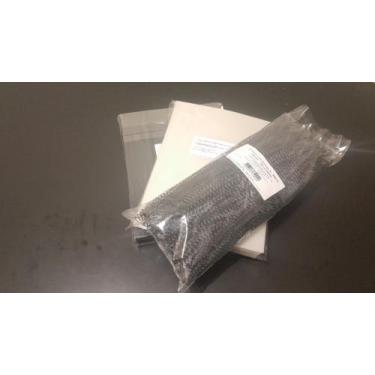 Imagem de Kit p/Encadernação 300 uns A4 TRANSPARENTE LINE + PRETO COURO + ESPIRA
