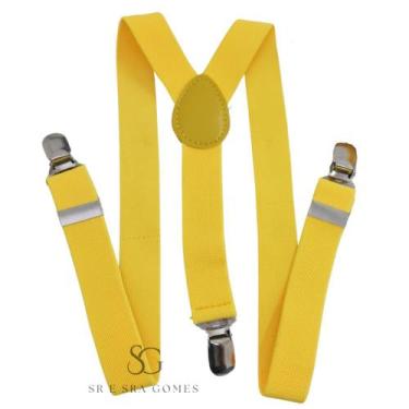 Imagem de Suspensório Amarelo Infantil Para Pajens e Eventos - Hero Men