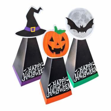 Imagem de 8 Caixas Cone Lembrancinha Doce Festa - Halloween - TUDU DE BOM, Caixa