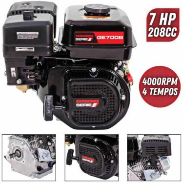 Imagem de Motor Estacionário Profissional Kawashima GE700B á Combustão 4T 7cv Pa