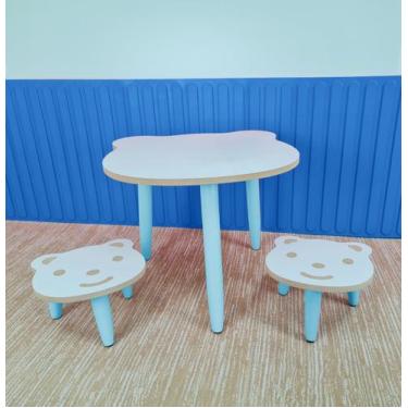 Imagem de Conjunto De Mesa Com Cadeira Infantil - Talatto, Azul bebê