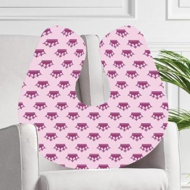 Imagem de Almofada para Amamentação Travesseiro Princesa Rosa - Ev Baby