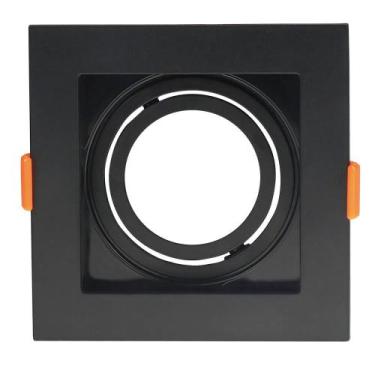 Imagem de Spot de Embutir Conecta Abs Preto MR16 Dicroica Direcionável Recuado 1