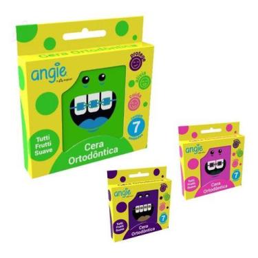 Imagem de Cera Ortodôntica Angie Com 7 Unidades Caixinha Rosa - Angie By Angelus
