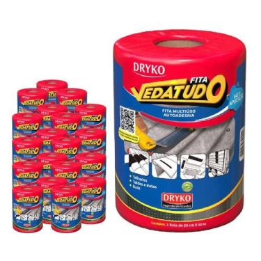 Imagem de Fita Asfáltica Vedatudo 20 cm X 10 m 20 Unidades DRYKO