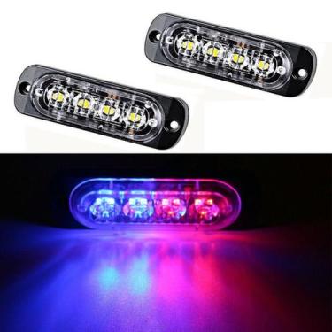Imagem de Kit Strobo Led Sinalizador Para viaturas guincho segurança - Strobos A