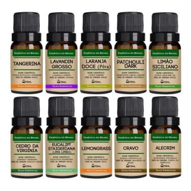 Imagem de Kit De 10 Óleos Essenciais Várias Fragrâncias Hoje Em Oferta - Essênci