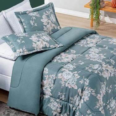 Imagem de Kit Edredom Super King com Porta Travesseiro 200 Fios Avere 03 Peças -