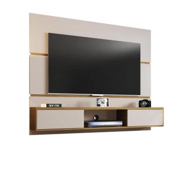 Imagem de Painel Âmbar Bechara Off White Cinamomo TV 65 2075461 Sala