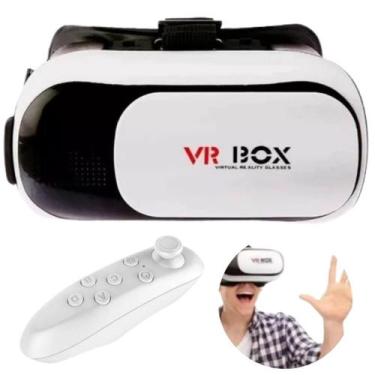 Imagem de Óculos VR Box 3D Realidade Virtual Para Celular Com Controle - LIPPIN