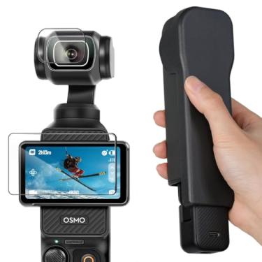 Imagem de PellKing Capa protetora para DJI Osmo Pocket 3 Creator Combo, antiqueda, protetor de tela de lente de câmera portátil para acessórios DJI Pocket 3
