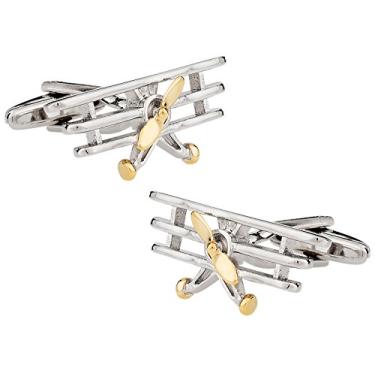 Imagem de Abotoaduras de triplano Cuff-Daddy com caixa de apresentação