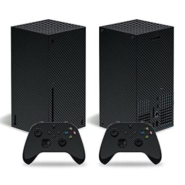 Imagem de Skin Sticker for Xbox Series X Console, Full Set Vinyl Decal Protective Wrap Cover for Wireless Controller (Black)