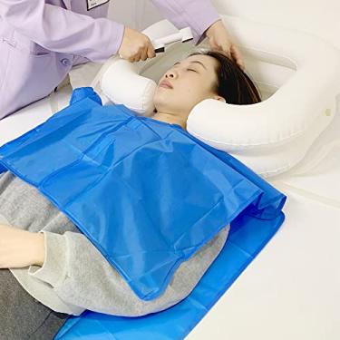 Imagem de Conjunto de lavatório de xampu inflável – sistema de chuveiro de cabeceira portátil para lavagem de cabelo para cama de idosos deficientes fácil, acamado, gravidez ou paciente pós-cirúrgico (6 itens