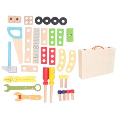 Imagem de Conjunto de ferramentas para crianças Vomeko, brinquedo de construção educacional de madeira DIY, kit de ferramentas para crianças, brinquedo de construção educacional, com caixa