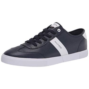 Imagem de Tommy Hilfiger Tênis masculino Pandora, Azul-marinho/branco 409, 39