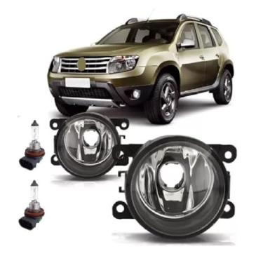 Imagem de Par Farol De Milha Universal Duster 2012 2013 2014 2015 2016 2017 2018 2019 2020 + Lâmpada