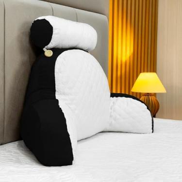 Imagem de Travesseiro Almofada Ergonômico Multiuso Suporte Lombar Versátil Antialérgico Apoio (Preto)