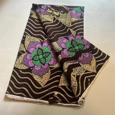 Imagem de Tecido cera dourada africana algodão material rapper Batik Ankara original de alta qualidade novo material pagne manutenção para costura (como imagem-20)