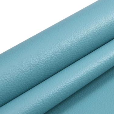 Imagem de Couro autoadesivo Tecido De Couro Autoadesivo Para Reparo Kit De Reparo De Couro Kit De Reparo De Vinil PU, Reestofamento De Couro Para Móveis, Sofá, Cadeiras, Assento De Carro(Blue)