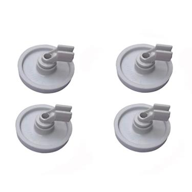 Imagem de (4 pacotes) 154174401 rodas inferiores para lava-louças, serve para Kenmore Gibson Westinghouse Tappan lava-louças compatível com AP2135554 PS452448 154174401