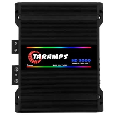 Imagem de Módulo Taramps HD 3000 4 Ohms Preto RGB 3000W Rms Amplificador Som Automotivo