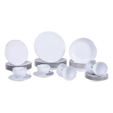 Imagem de Aparelho De Jantar Tramontina Anna Em Porcelana Decorada 30 Peças Tram