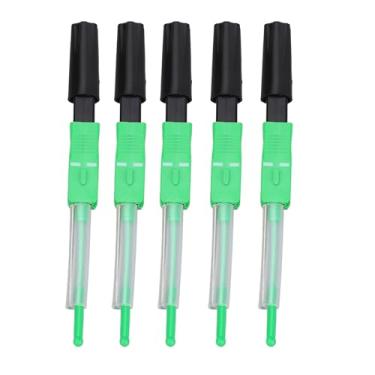 Imagem de Conectores Rápidos de Fibra óptica SC 20PCS, Operação Eficiente Dentro Dos Anos 90 Conector Rápido de Fibra óptica Tipo Emenda de Fusão, Tampa à Prova de Poeira e Micro Dobra de