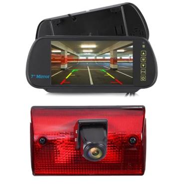 Imagem de Luz de freio de montagem no terceiro teto do carro HD de 18 mm, 3 câmeras de visão traseira, assistente de segurança de estacionamento, para Benz Sprinter 2-T 3-T 4-T 5-T Kasten B901 B902 B903 B904